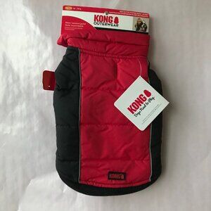 Kong Outerwear Reflective Dog Puffer Quilt Jacket Coat  Jacket fleece lining  XS